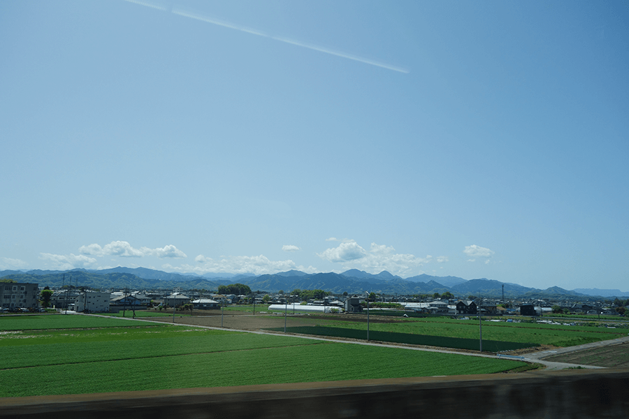 北陸新幹線「かがやき」の車窓