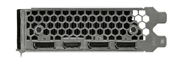GeForce RTX 2070 SUPER の背面のインターフェース