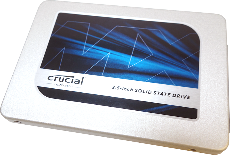 SSD（500GB / crucial MX300 CT525MX300SSD1）