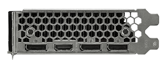 Palit GeForce RTX 2070 SUPER X の背面のインターフェース