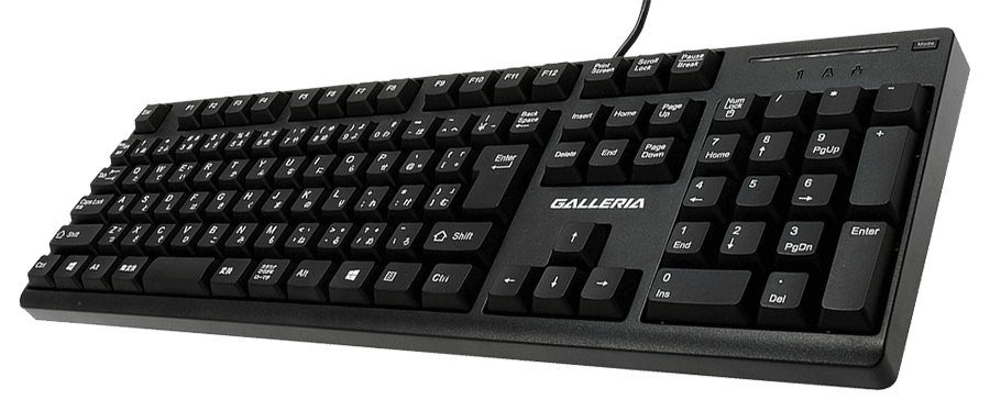 GALLERIA Gaming Keyboard の仕様・スペック