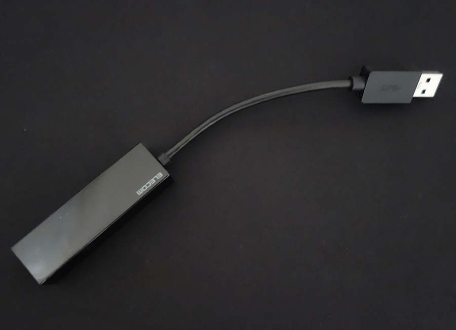 USBのLANアダプタ