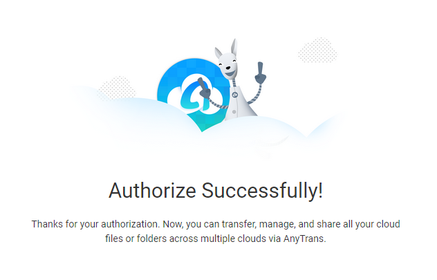Authorize Successfully!